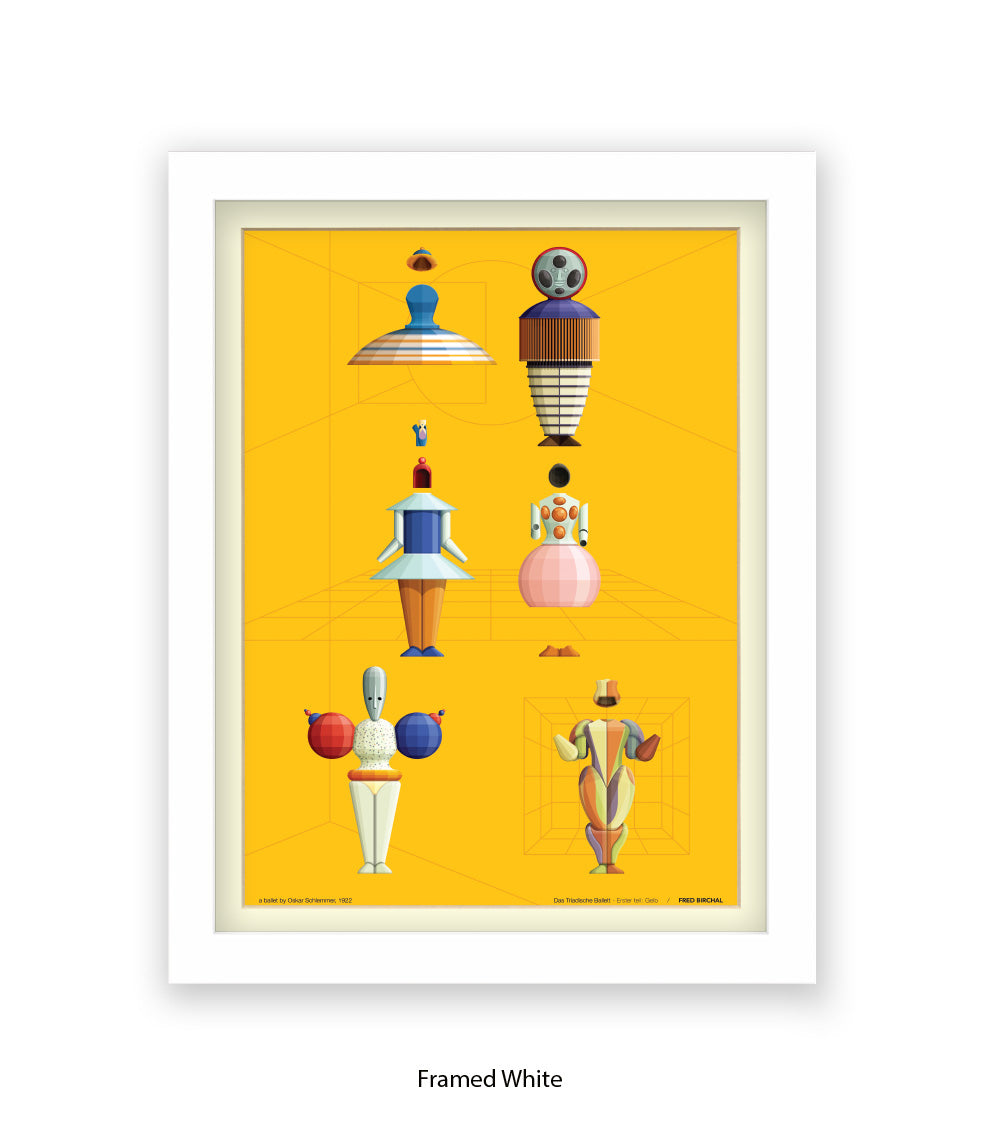 Triadische Ballet 1970-VIII - Fred Birchal -Art Print