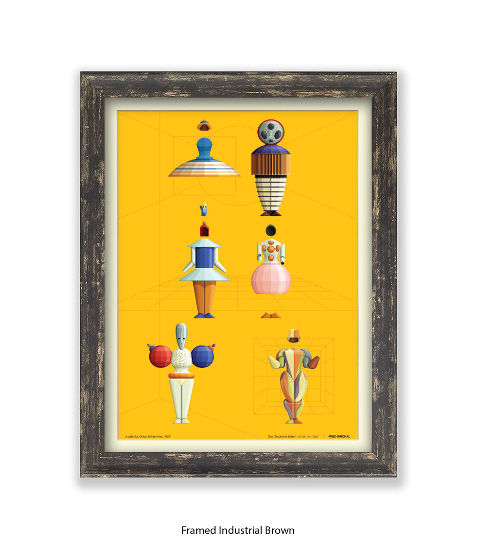Triadische Ballet 1970-VIII - Fred Birchal -Art Print