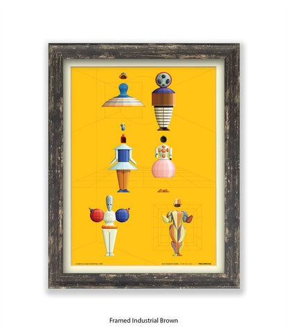 Triadische Ballet 1970-VIII - Fred Birchal -Art Print