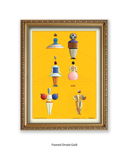 Triadische Ballet 1970-VIII - Fred Birchal -Art Print