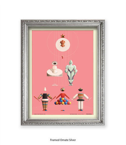 Triadische Ballet 1970-IX - Fred Birchal - Art Print