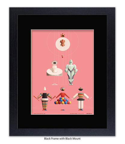 Triadische Ballet 1970-IX - Fred Birchal - Art Print