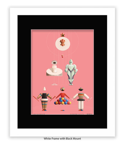 Triadische Ballet 1970-IX - Fred Birchal - Art Print