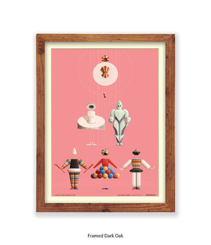 Triadische Ballet 1970-IX - Fred Birchal - Art Print