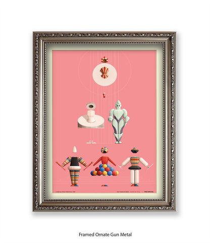 Triadische Ballet 1970-IX - Fred Birchal - Art Print