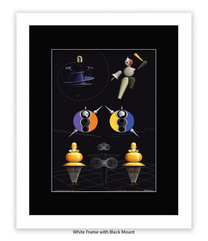 Triadische Ballet 1970-X - Fred Birchal - Art Print