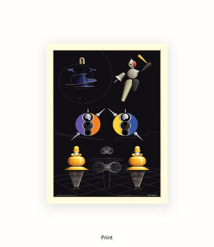 Triadische Ballet 1970-X - Fred Birchal - Art Print