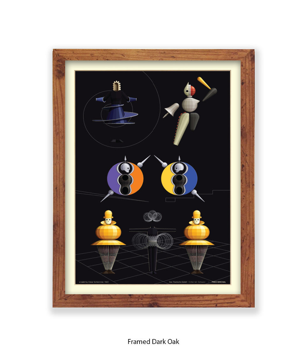 Triadische Ballet 1970-X - Fred Birchal - Art Print