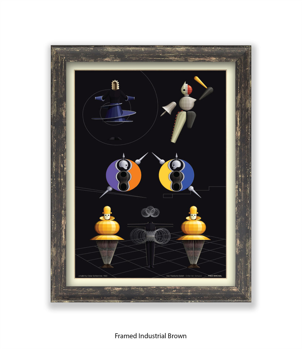 Triadische Ballet 1970-X - Fred Birchal - Art Print