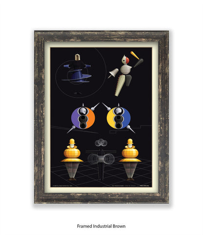Triadische Ballet 1970-X - Fred Birchal - Art Print