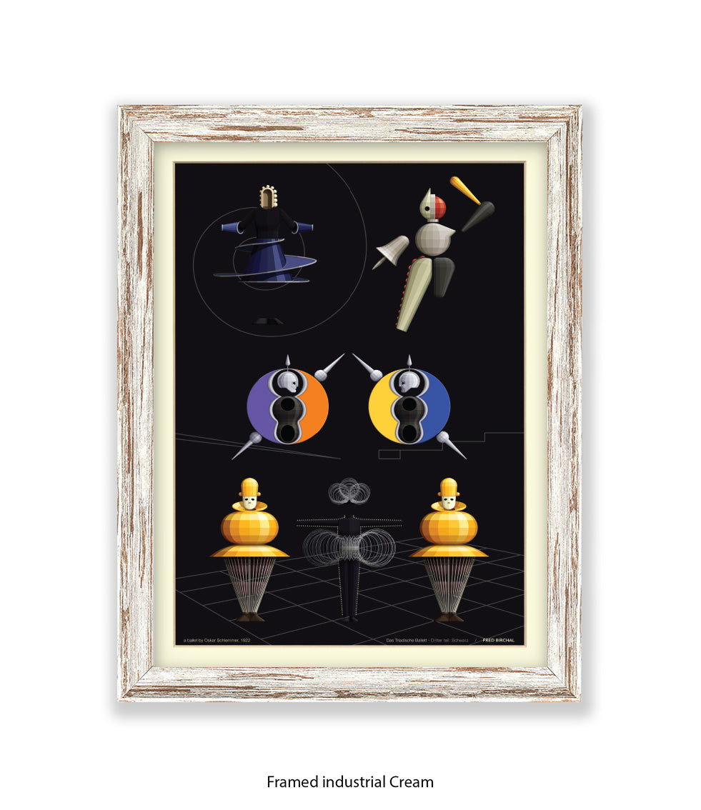 Triadische Ballet 1970-X - Fred Birchal - Art Print