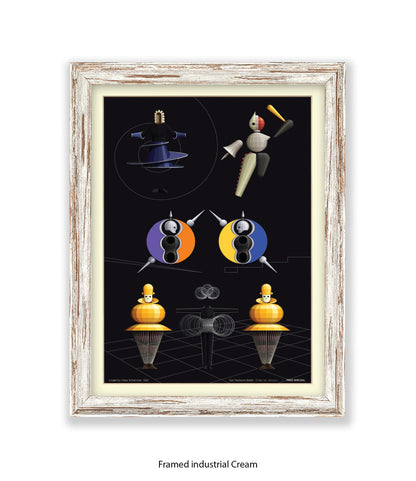 Triadische Ballet 1970-X - Fred Birchal - Art Print