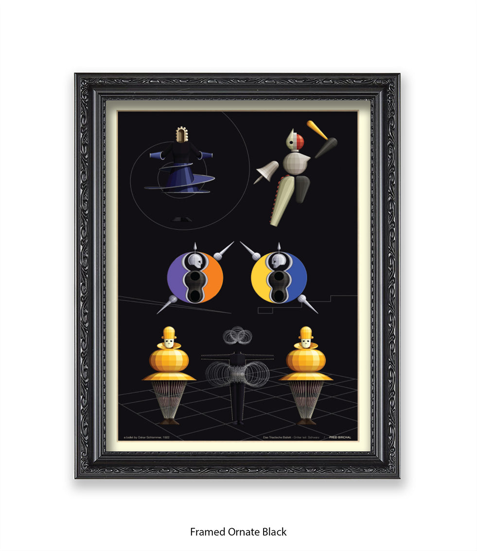 Triadische Ballet 1970-X - Fred Birchal - Art Print