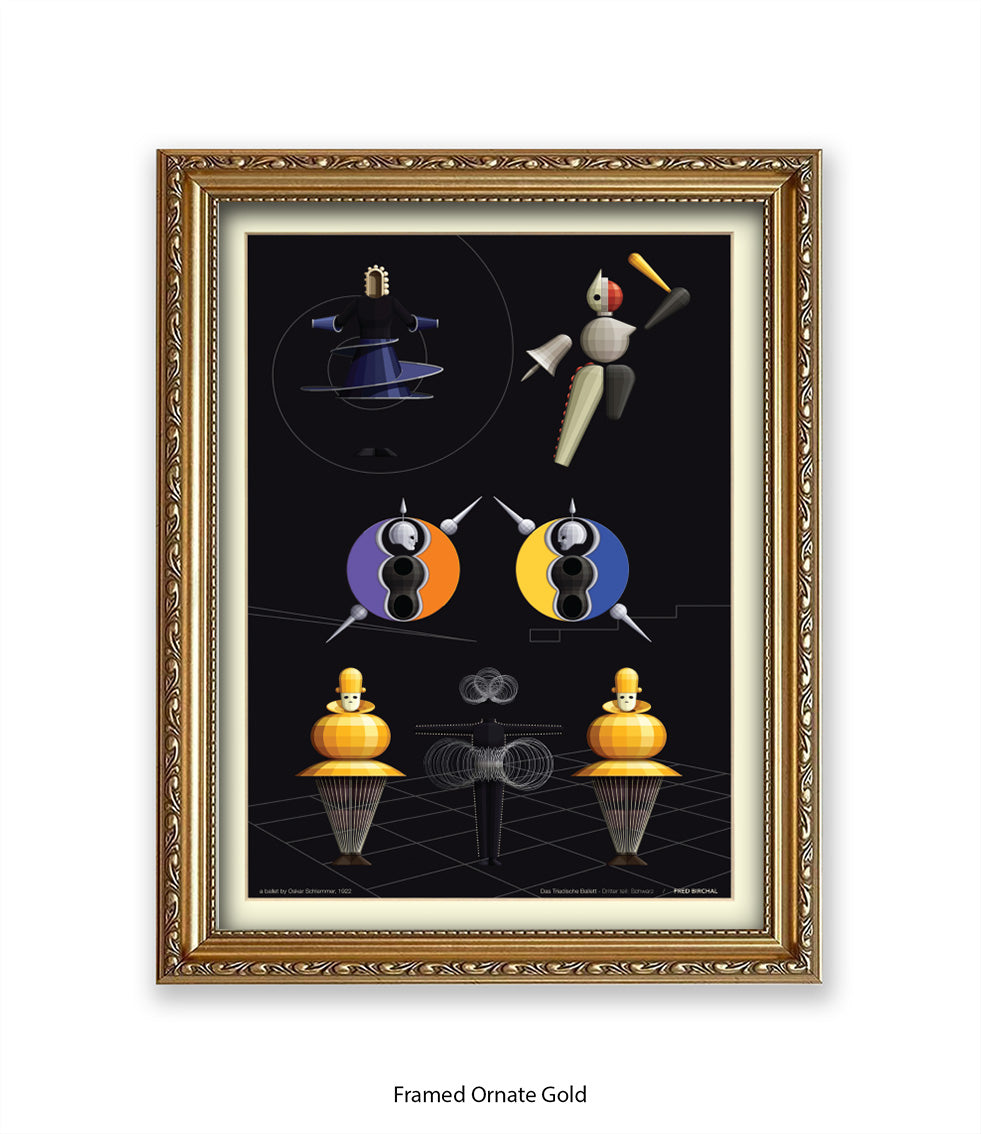 Triadische Ballet 1970-X - Fred Birchal - Art Print