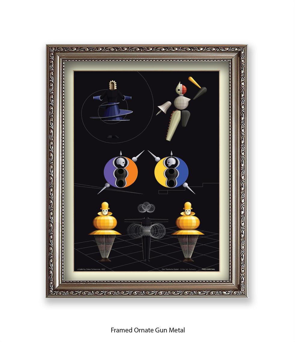 Triadische Ballet 1970-X - Fred Birchal - Art Print