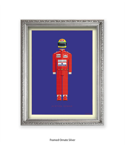 Ayrton Senna Fred Birchal Art Print