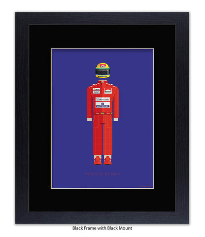 Ayrton Senna Fred Birchal Art Print