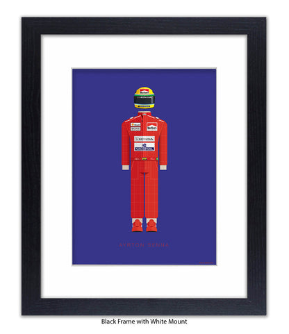 Ayrton Senna Fred Birchal Art Print