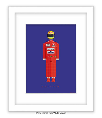 Ayrton Senna Fred Birchal Art Print