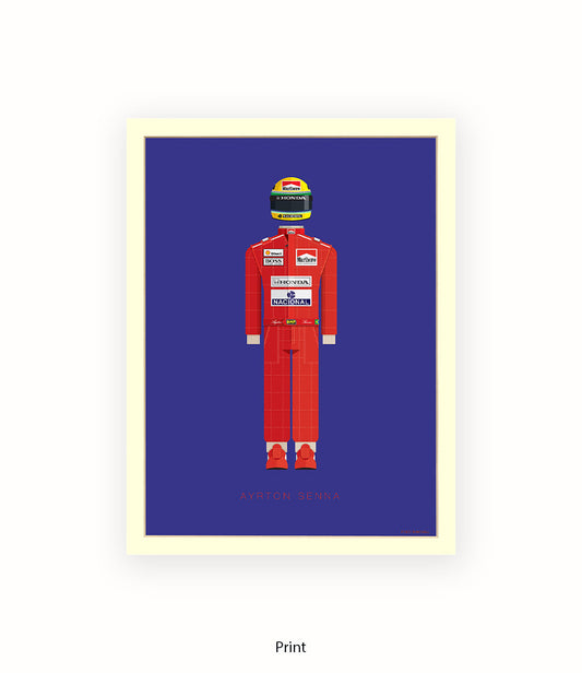 Ayrton Senna Fred Birchal Art Print