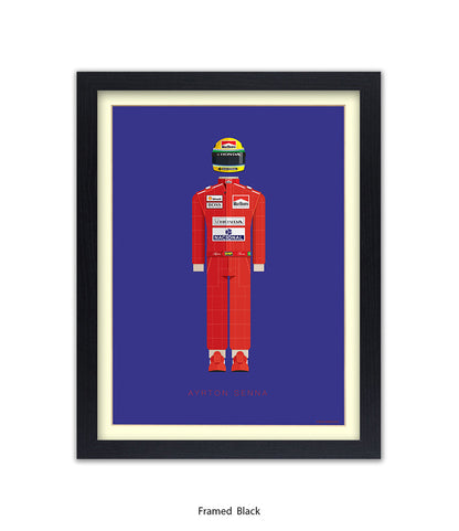 Ayrton Senna Fred Birchal Art Print