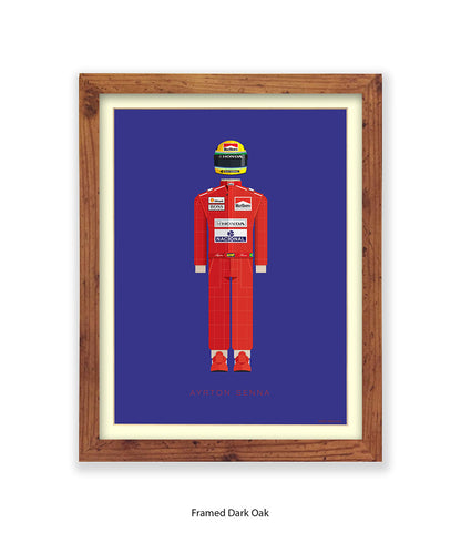 Ayrton Senna Fred Birchal Art Print