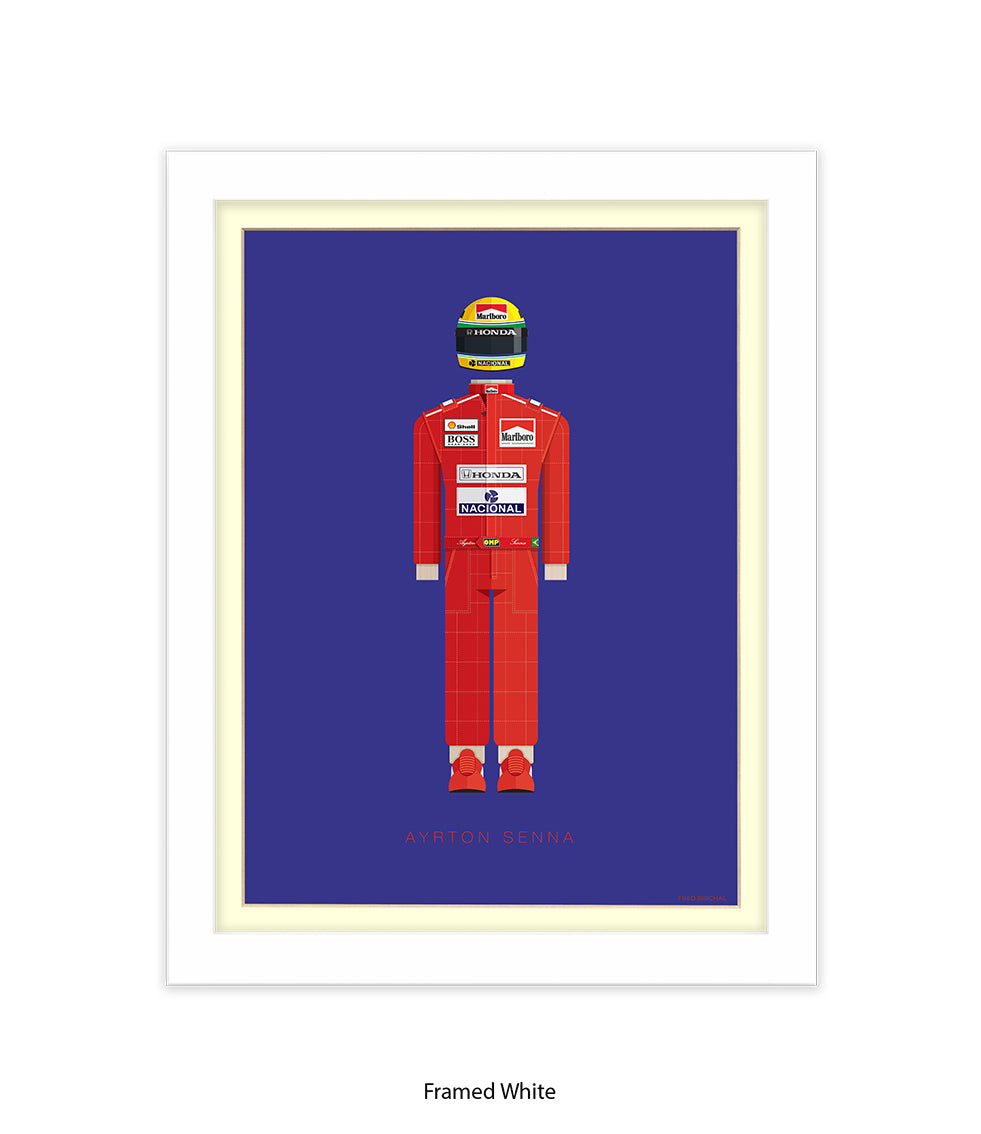 Ayrton Senna Fred Birchal Art Print