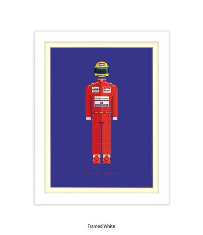 Ayrton Senna Fred Birchal Art Print