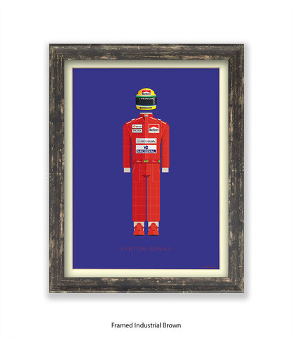 Ayrton Senna Fred Birchal Art Print