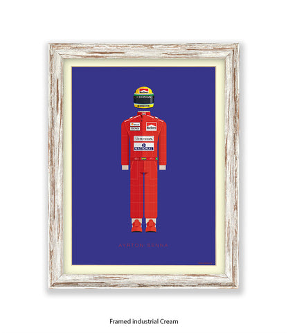 Ayrton Senna Fred Birchal Art Print