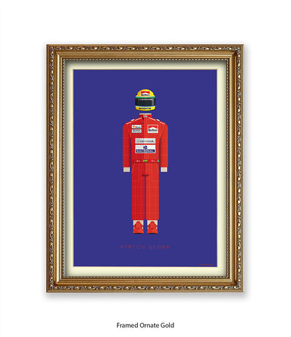 Ayrton Senna Fred Birchal Art Print