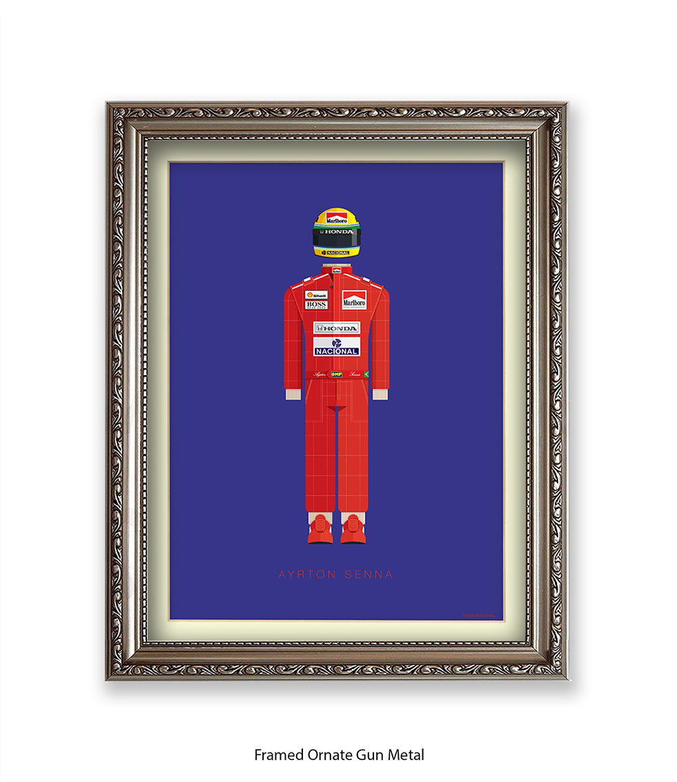 Ayrton Senna Fred Birchal Art Print
