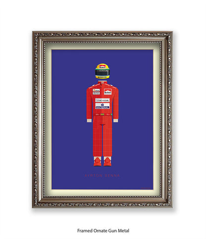 Ayrton Senna Fred Birchal Art Print