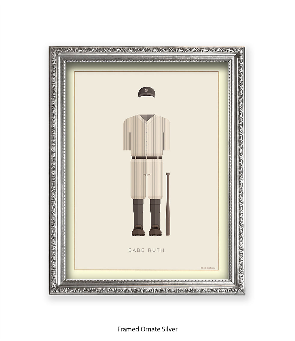 Babe Ruth Fred Birchal Art Print