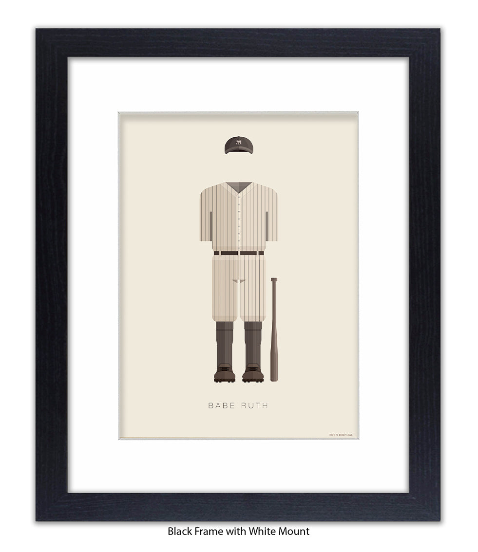 Babe Ruth Fred Birchal Art Print