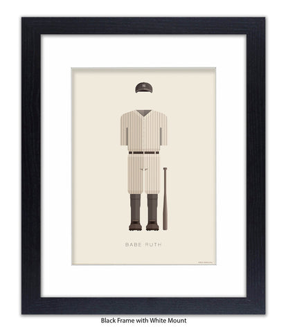 Babe Ruth Fred Birchal Art Print