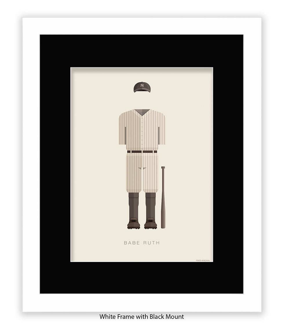 Babe Ruth Fred Birchal Art Print
