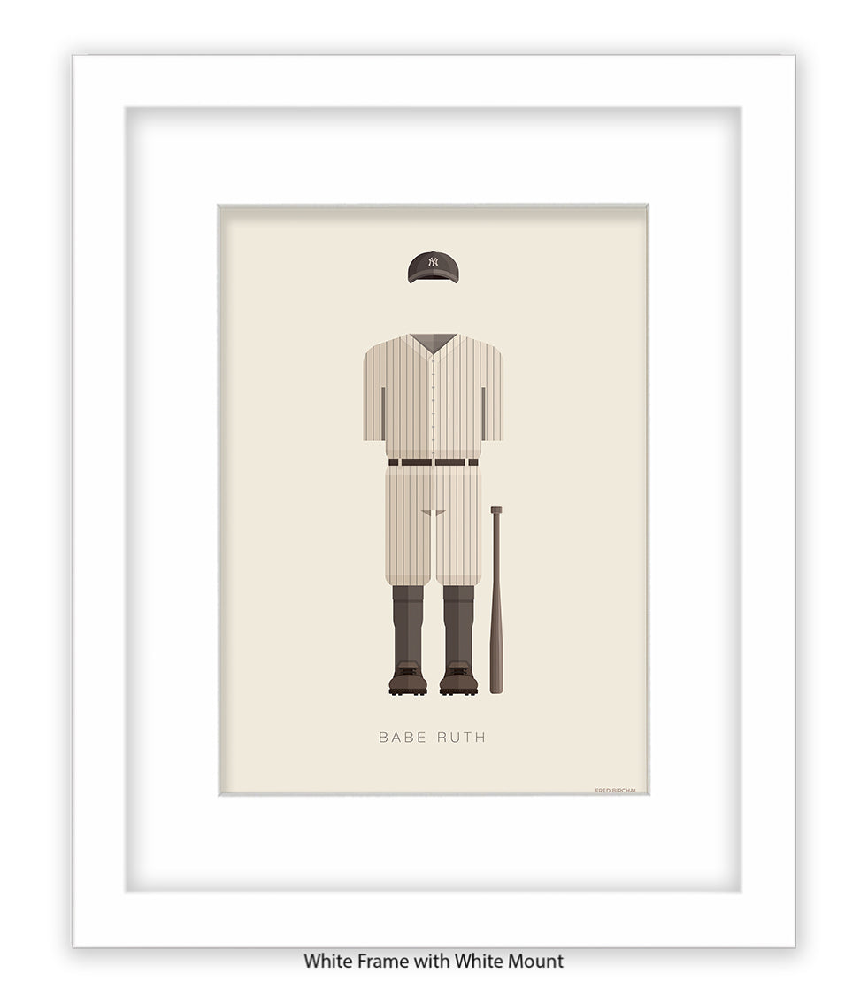 Babe Ruth Fred Birchal Art Print