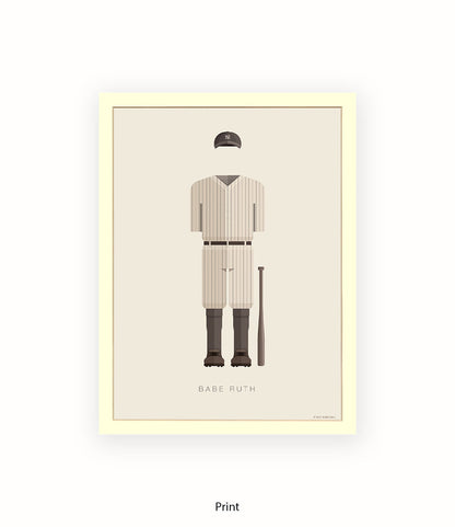 Babe Ruth Fred Birchal Art Print