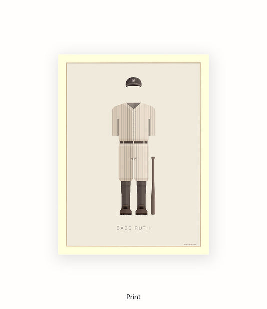 Babe Ruth Fred Birchal Art Print