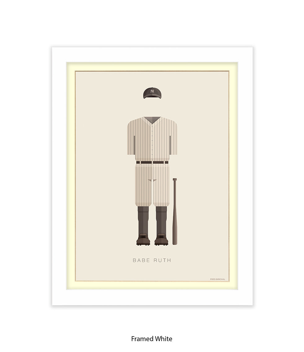 Babe Ruth Fred Birchal Art Print