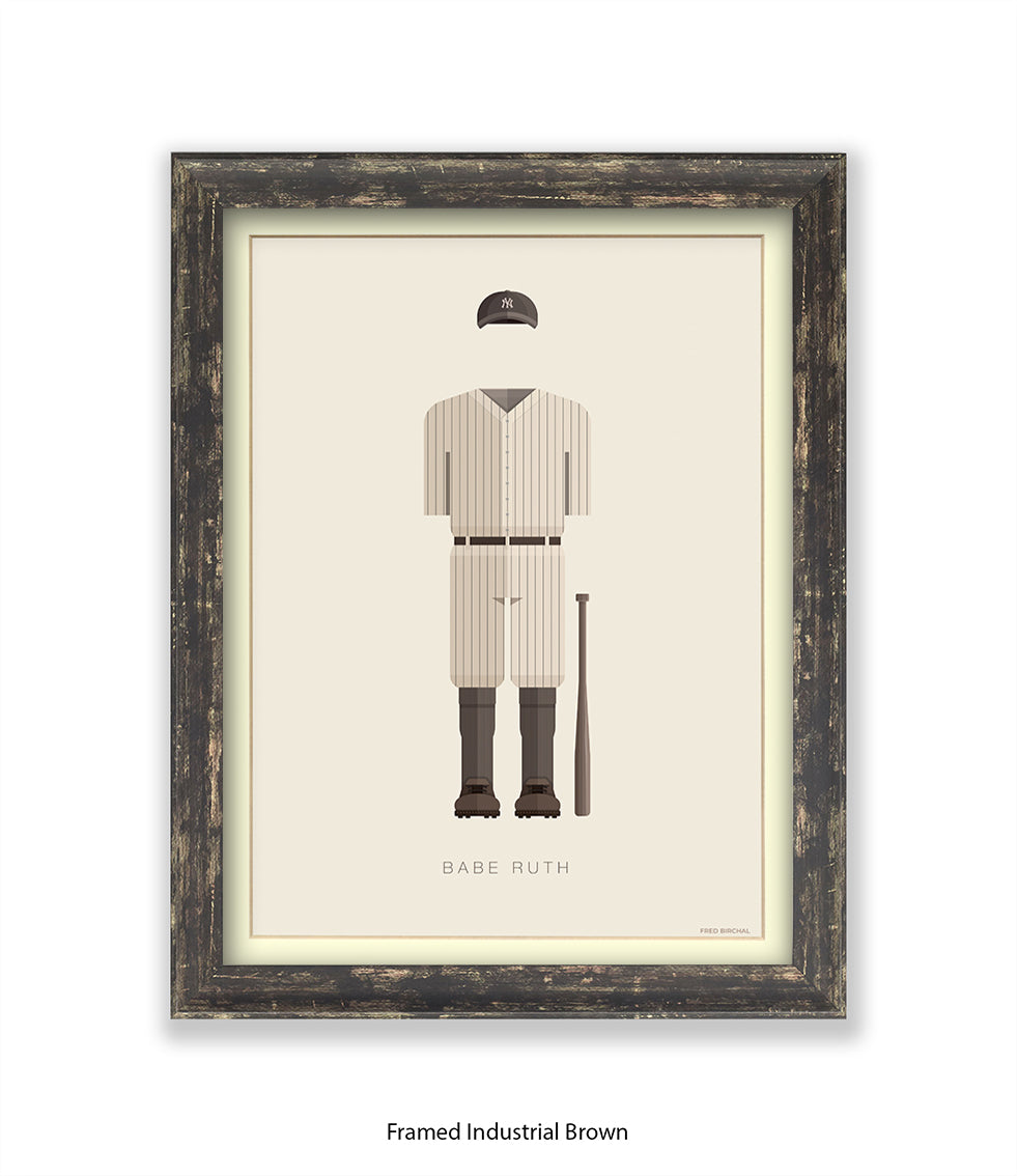 Babe Ruth Fred Birchal Art Print