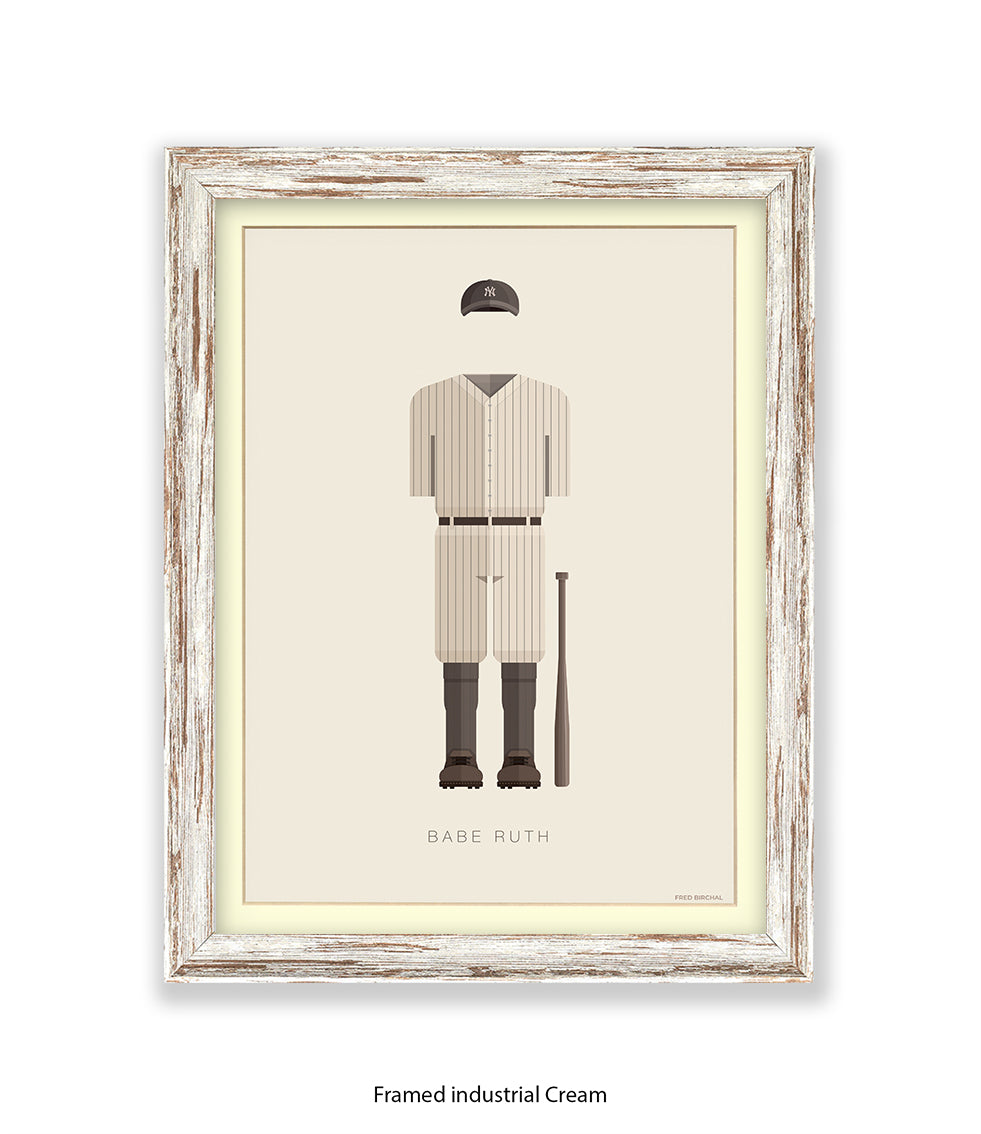 Babe Ruth Fred Birchal Art Print