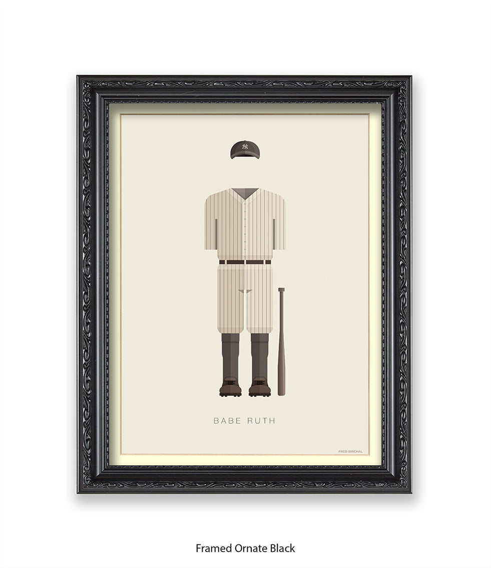 Babe Ruth Fred Birchal Art Print