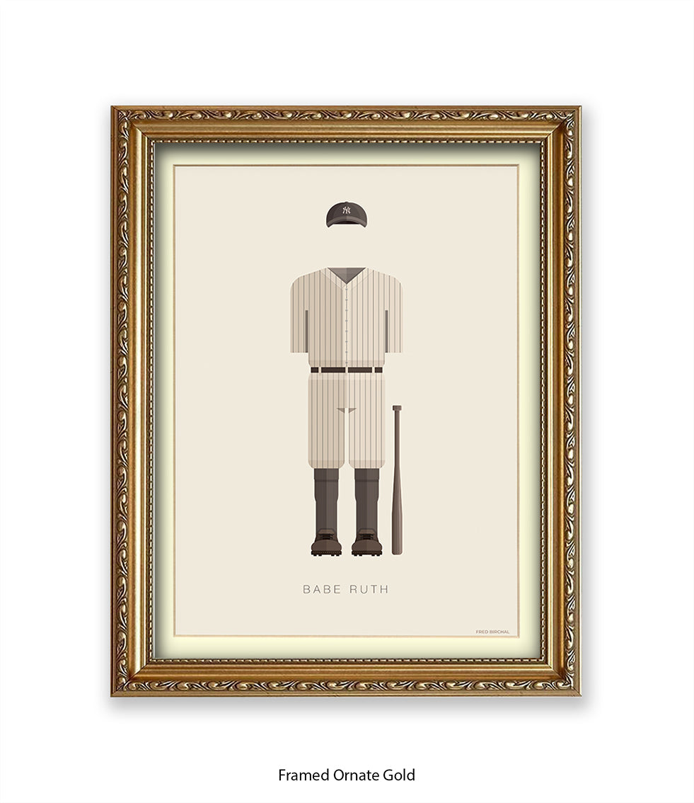 Babe Ruth Fred Birchal Art Print