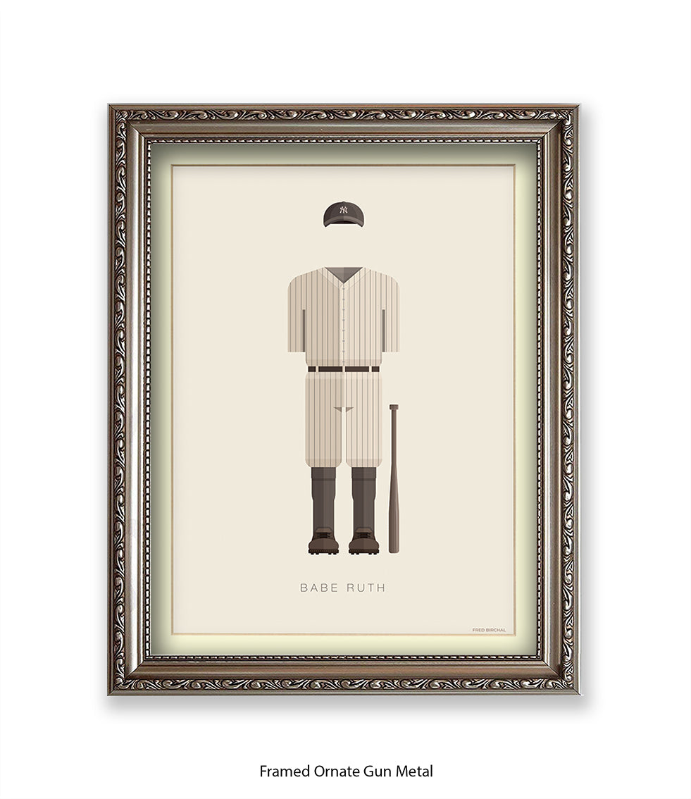 Babe Ruth Fred Birchal Art Print