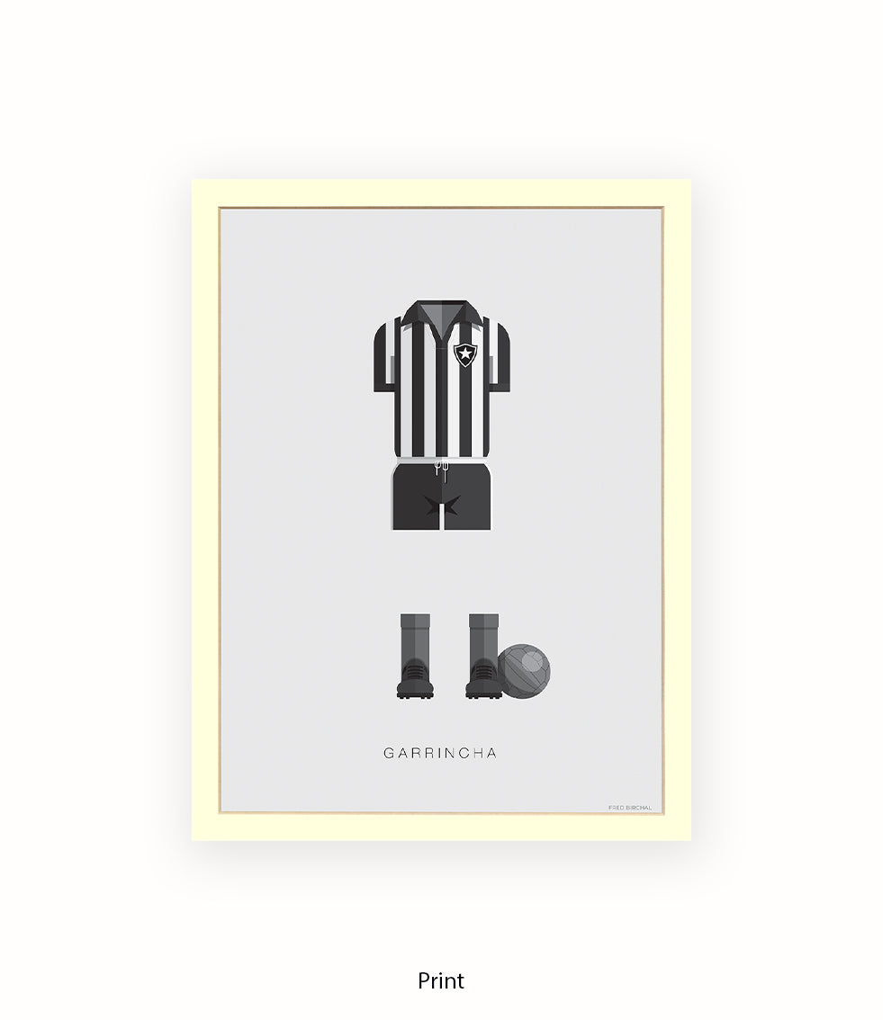 Garrincha Fred Birchal Art Print