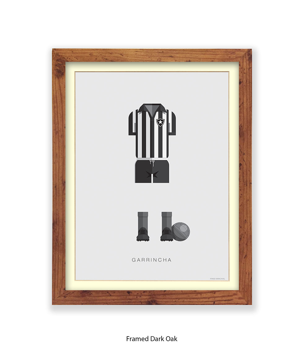 Garrincha Fred Birchal Art Print