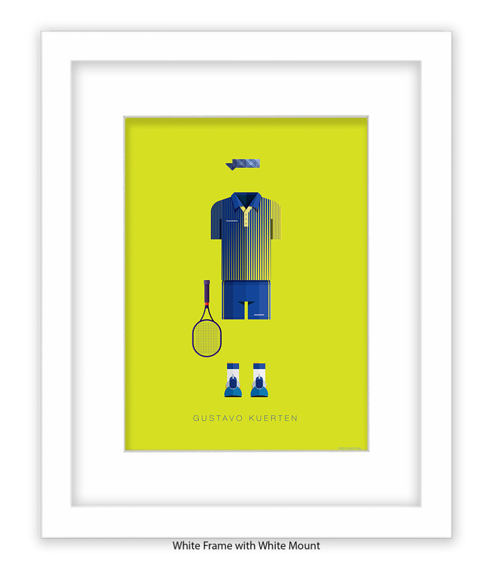 Gustav Kuerten  Fred Birchal Art Print