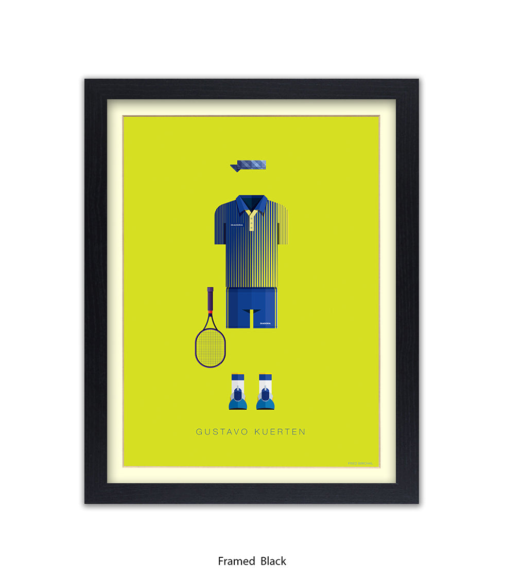 Gustav Kuerten  Fred Birchal Art Print